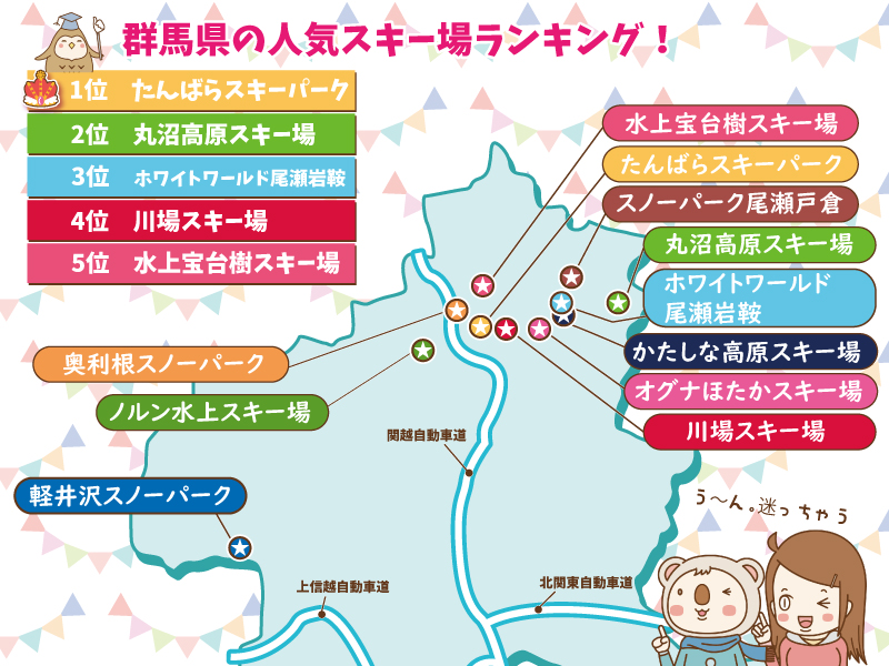 群馬県の人気スキー場ランキング！おすすめスキー場を紹介します。｜スノボブ